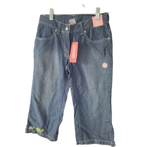 Gymboree Denim Girls Jeans Size 10 Medium Wash Capri Length New with Tags 2007